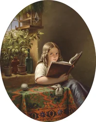 Lesendes Mädchen